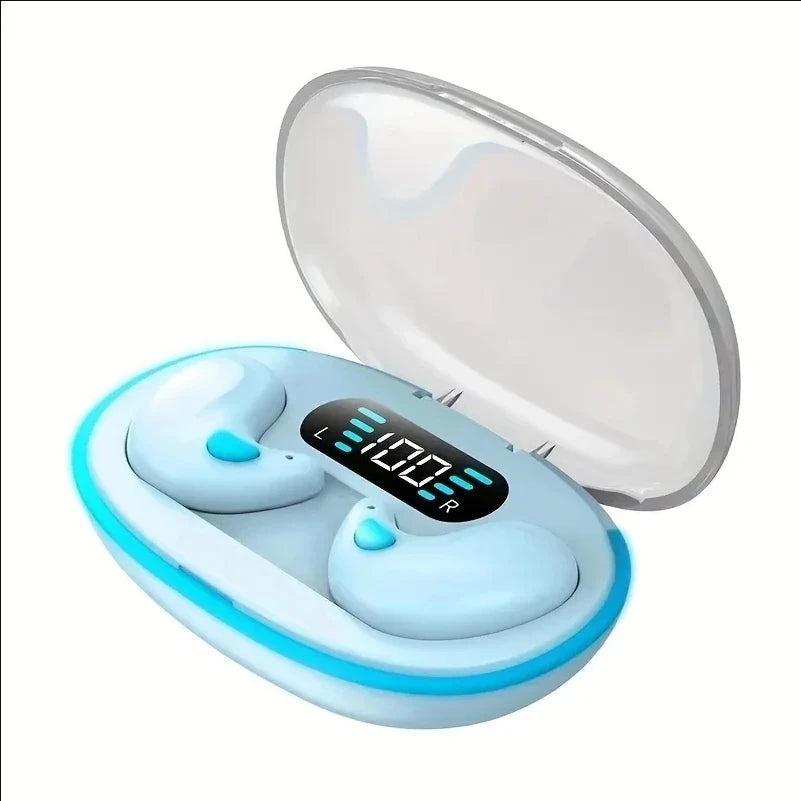Sleeping Earbuds X55 Wireless Mini Headphones, TWS Bluetooth Earphone for Work & Sport, Hidden Stereo Headsets with Microphone