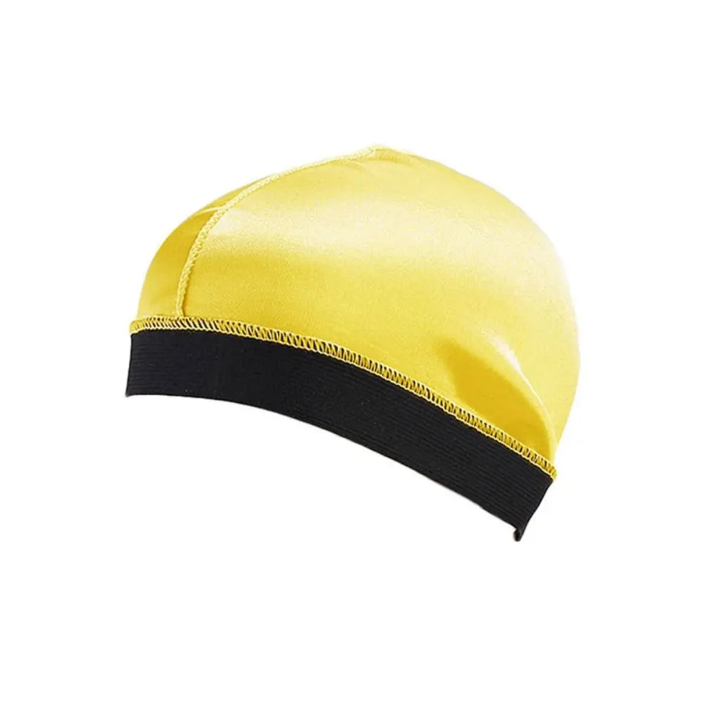 Pure Color Men Caps Durag Style Hats Bonnet Elastic Breathable Wave Caps Polyester Multicolor Durag Cap Men Outdoor Wave Caps