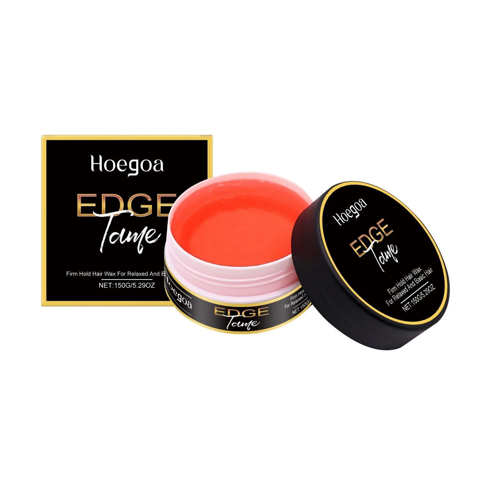 Edge Control  Styling Gel for All Hair Types Firm Hold Smooth Frizz Edge Control Enhance Gloss Fast Shaping Non Sticky Hair Wax 150g