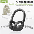 Open-Ear Headphones Foldable Punchy Bass HTC HP06 Bluetooth V6.0 Wireless  Headset for PC Laptop phone TV lightweight Hollow Airy