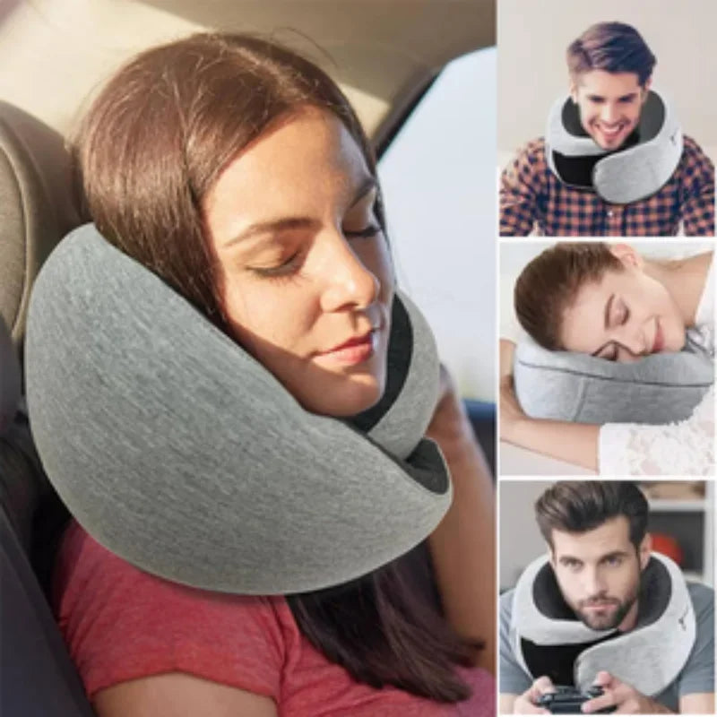 Super Travelling sleeping Neck Pillow Car Neck Memory Foam Pillow U-Shaped Portable Auto Headrest Pillow Adjustable