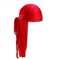 Silky Long Tail Durag, Pirate Hat Headwrap Bandana, Fashion Hair Cap Hijab for Men & Women