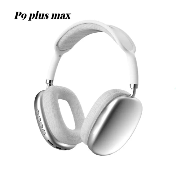 Headphones Bluetooth 5.4 HiFi Sound Deep Bass 2026 P9 Plus Max Wireless ANC Headphones Bluetooth 5.4 Foldable Gaming Headset for Phone PC Tablet