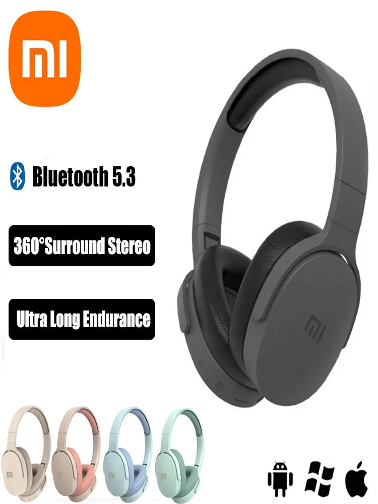 Universal Xiaomi Wireless Headphones P2961 Bluetooth 5.3 Portable Earphone For Samsung Iphone Stereo Hifi Headset Game Earbuds With Mic