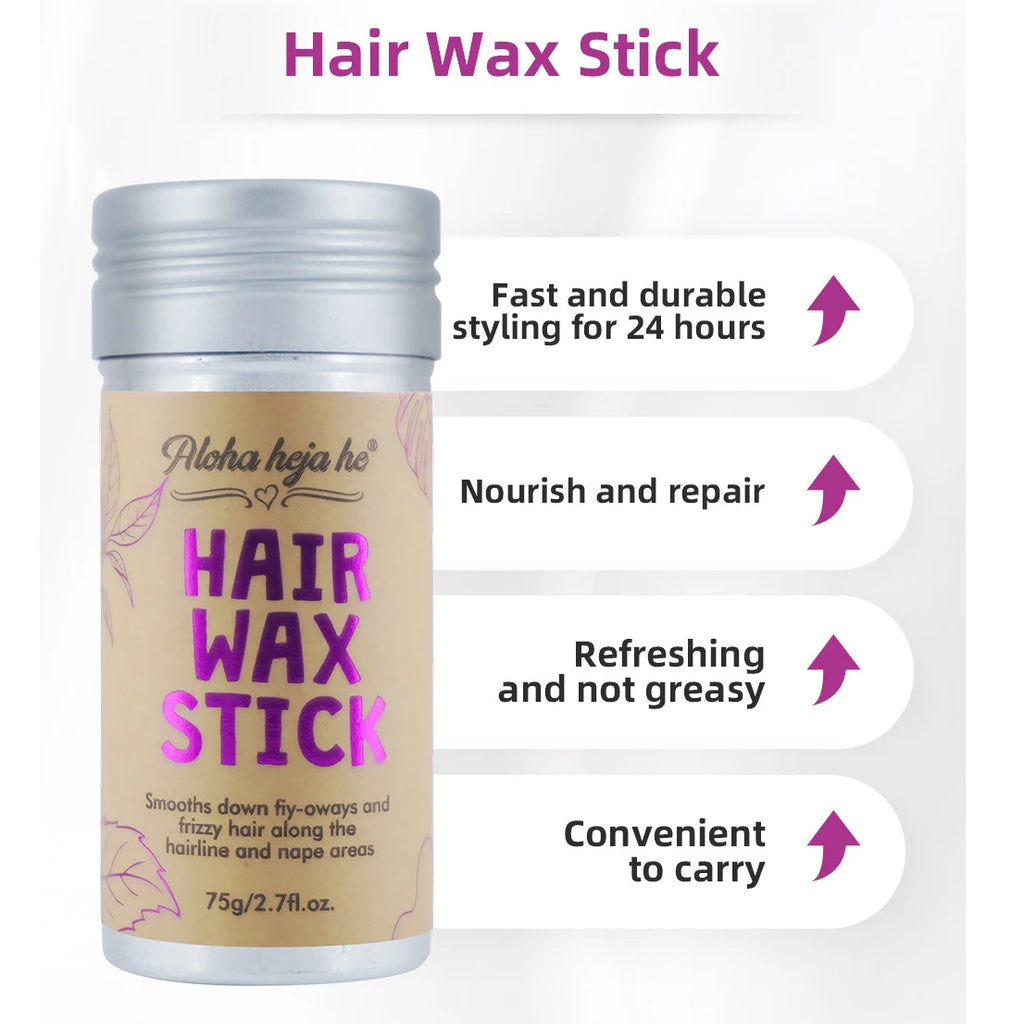 Combo 1/2Pcs Hair Wax Sticks Non-Sticky Slick Back Gel for Toddlers Girls Women Flyaway Control Wig  Natural Hair Styling Accessories