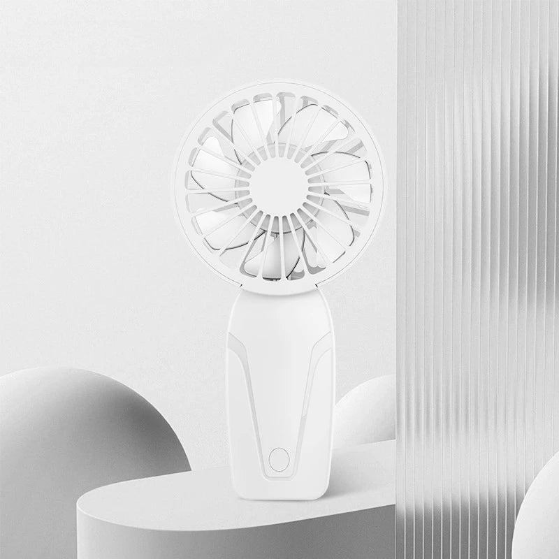 Handy Small Fan ABS Lightweight Cute Appearance USB Rechargeable Mini Fan for On Go Cooling Portable Mini Pocket Fan