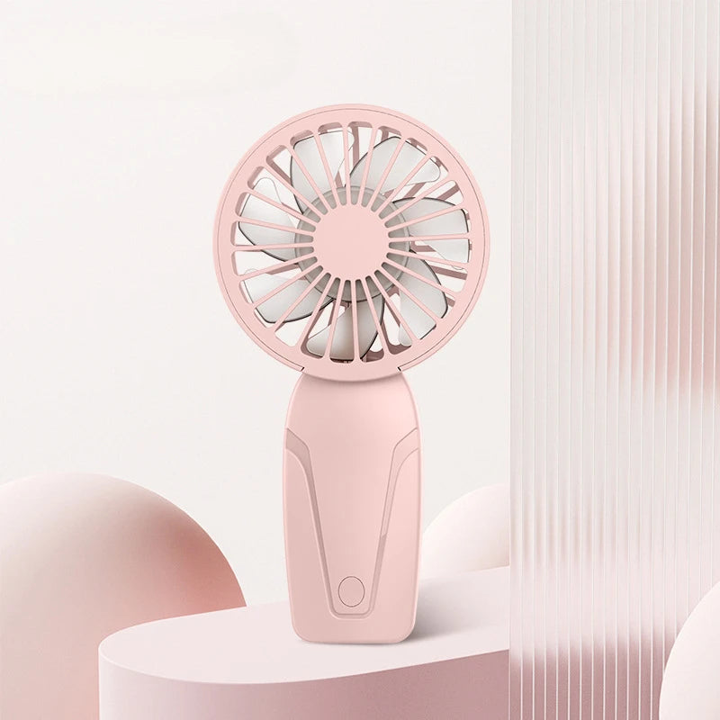 Handy Small Fan ABS Lightweight Cute Appearance USB Rechargeable Mini Fan for On Go Cooling Portable Mini Pocket Fan