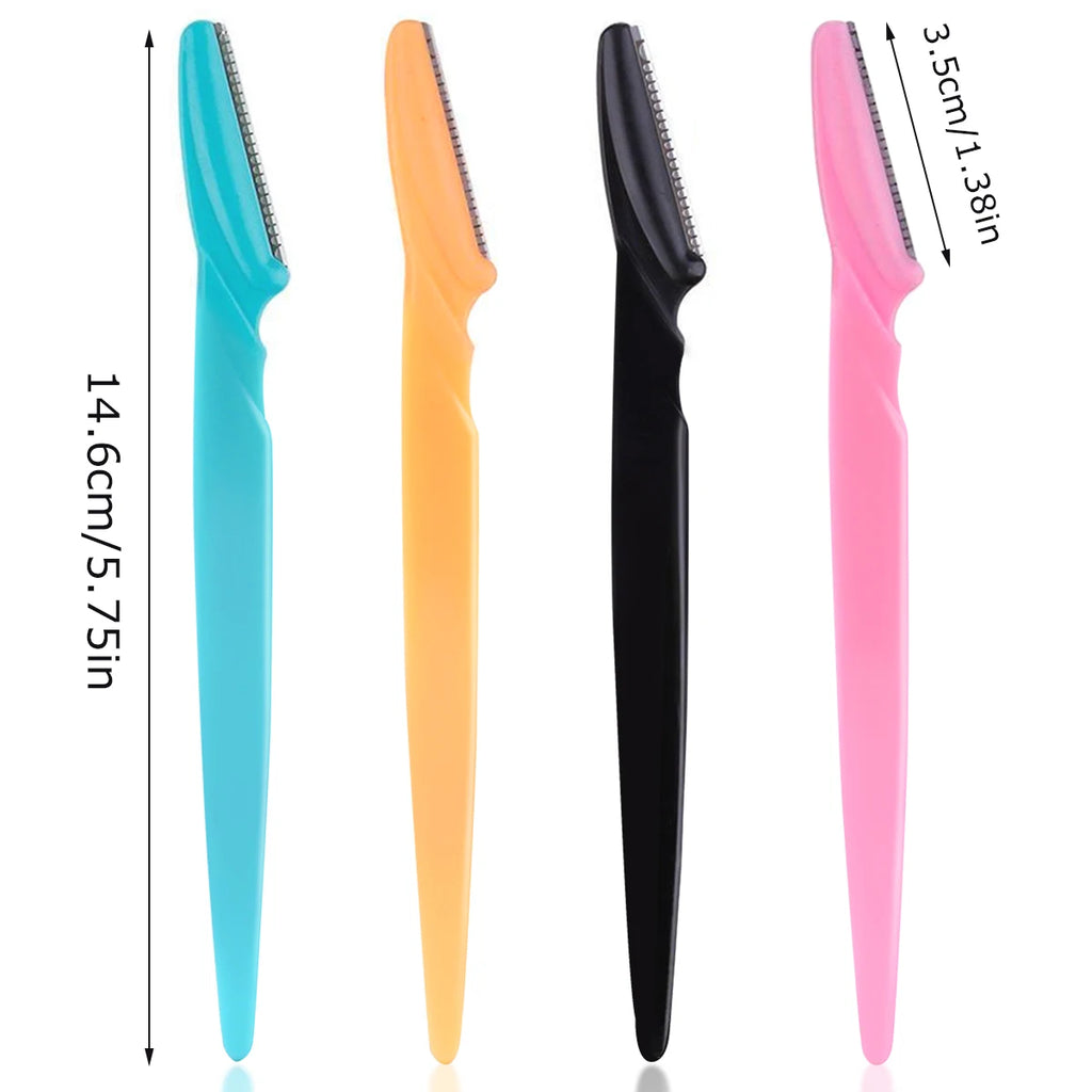 Eyebrow Razor Facial Razor for Women 10/30/40Pcs Multipurpose Exfoliating Dermaplaning Tools with Precision Cover Safety Beauty