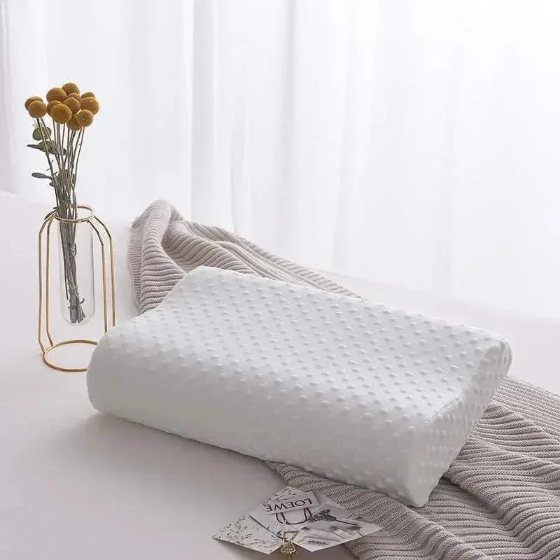 Comfortable Memory Foam Sleeping Pillow Adjustable Side Sleeping Pillow Relieve Neck and Shoulder Pain Orthopedic Curve Neck Support Pillo