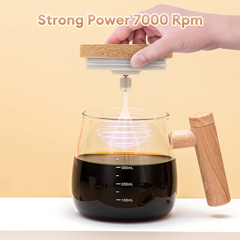 Coffee Stirring Cup Self Mixing Mug Glass Electric Automatic Mixing Cup 400ml Waterproof Electric Mixing Cup Home Supply