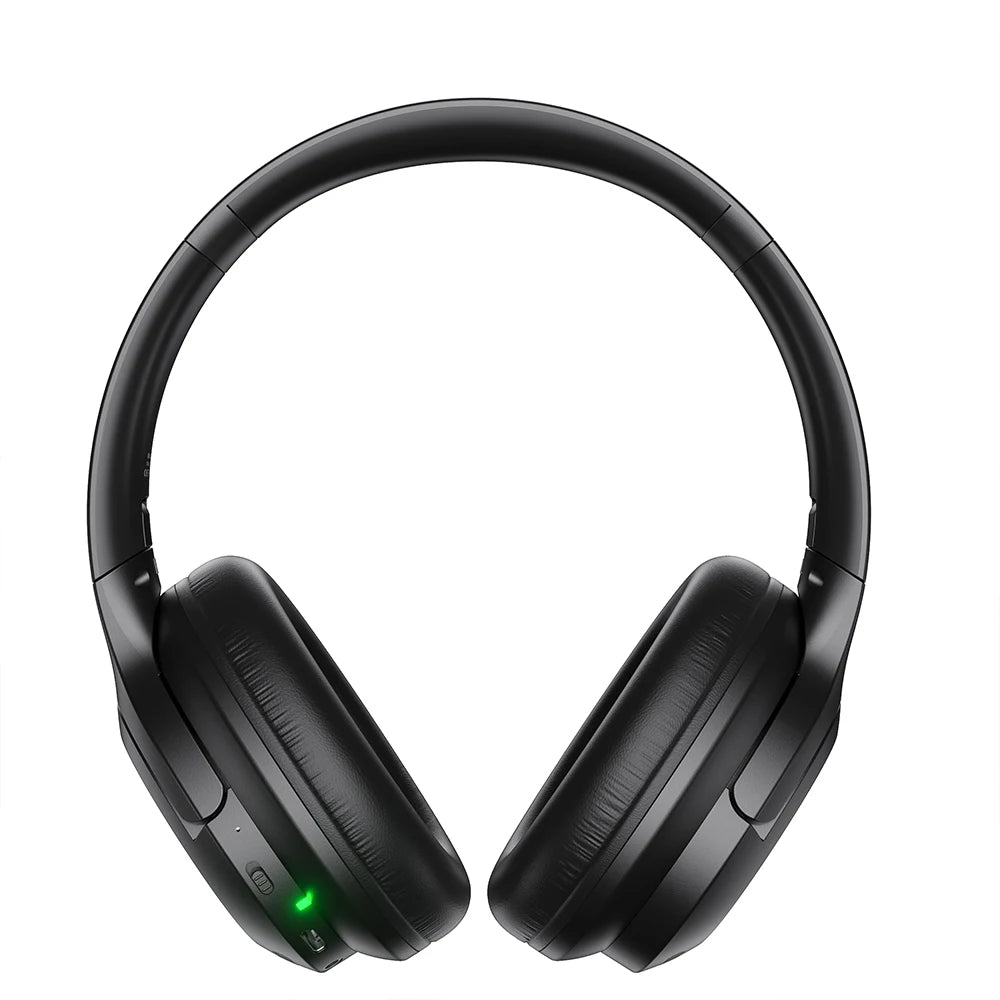 Active Noise Cancellation HiFi Wireless headphones QERE E80 Earphone bluetooth 5.3 ANCHi-Res Audio Over the Ear Headset 70H 40mm Driver2.4G