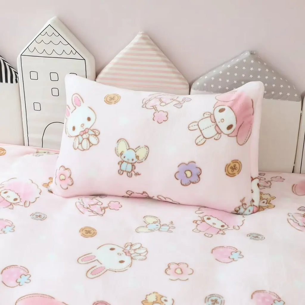 Ideal Nap Blanket & Sofa Cover Blanket Kawaii Japanese Style Flannel Soft Warm Sheet Leg Blanket Girls Gifts