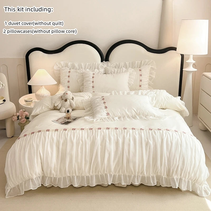 King Size 3 Pieces Bedding Set duvet cover pillow Shams for All Seasons ﻿