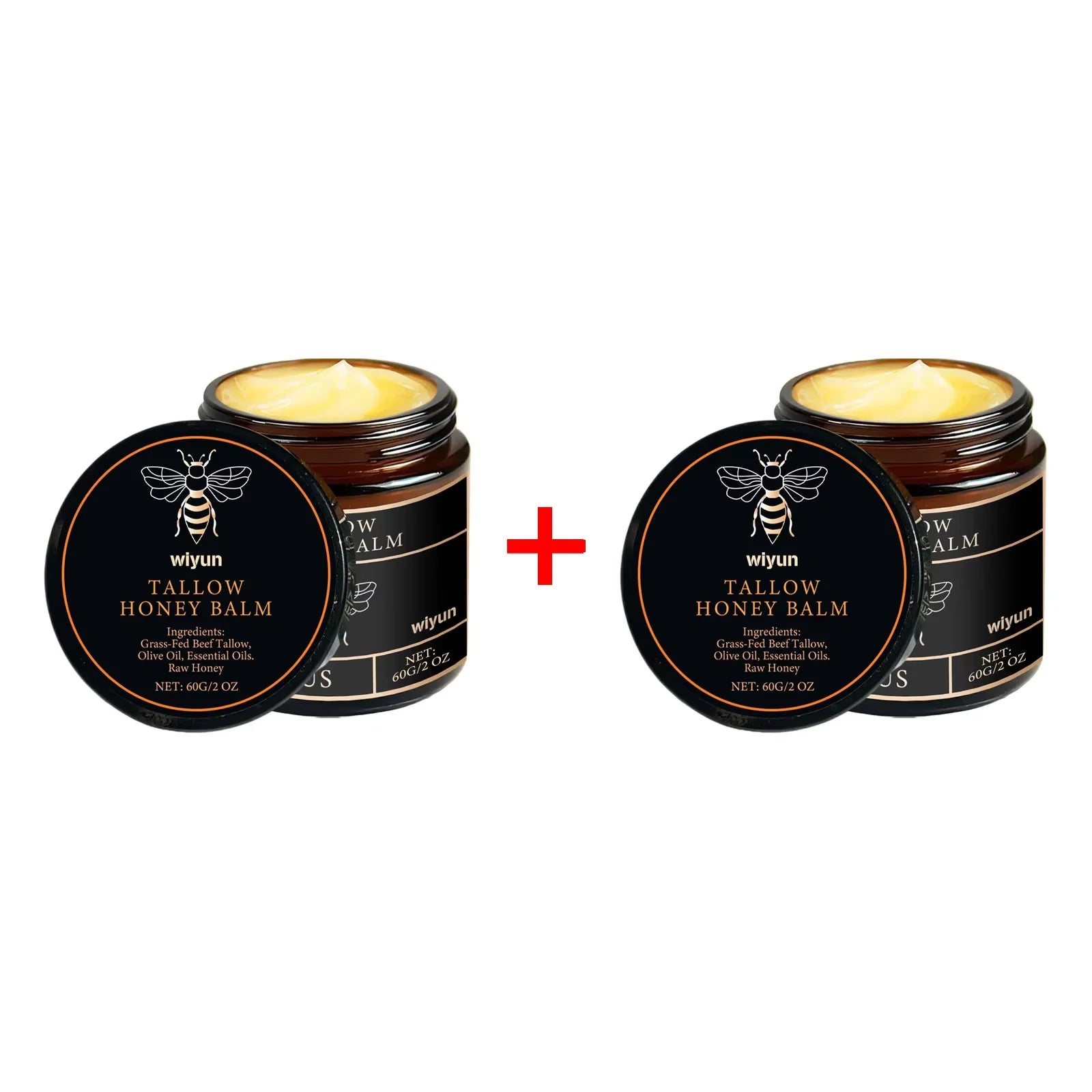Pure Tallow Honey Balm Glowing Hydrating Skin Enhacne Elasticity Improve Dullness Fade Fine Lines Firming Face Body Moisturize Cream
