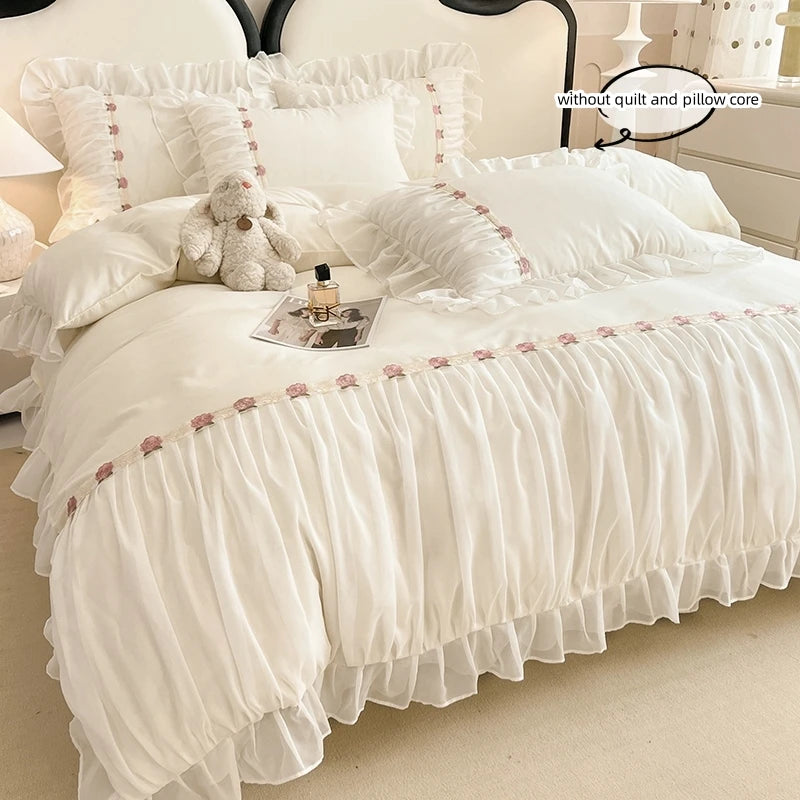 King Size 3 Pieces Bedding Set duvet cover pillow Shams for All Seasons ﻿