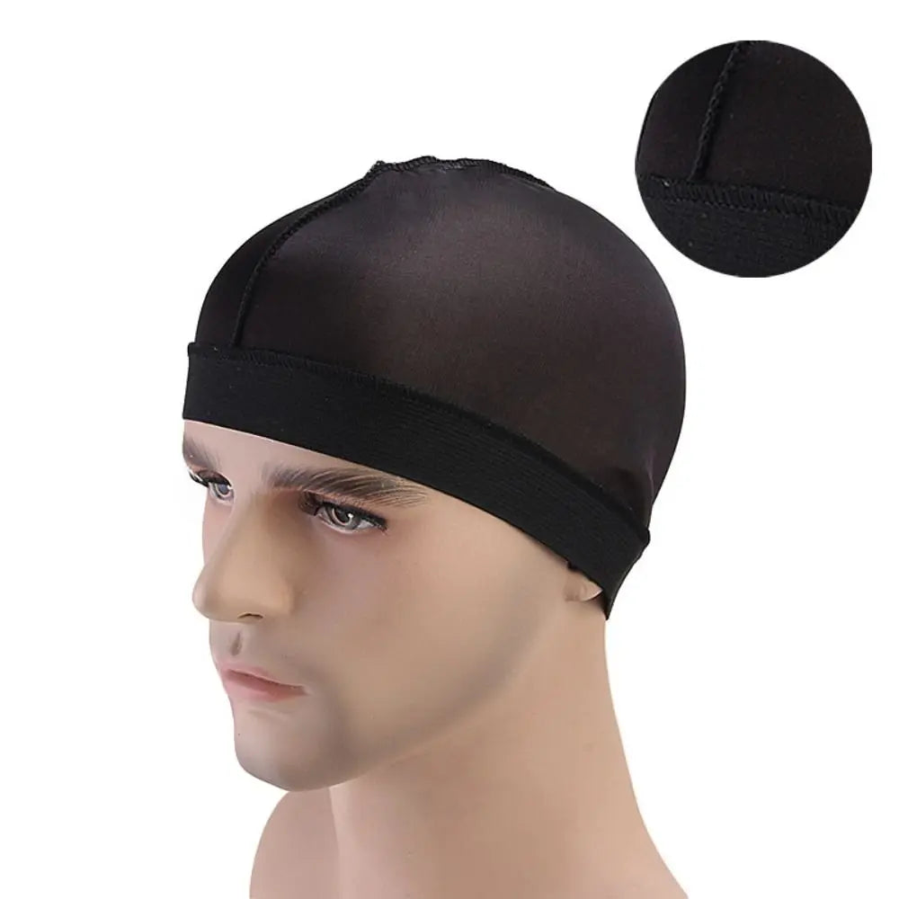 Pure Color Men Caps Durag Style Hats Bonnet Elastic Breathable Wave Caps Polyester Multicolor Durag Cap Men Outdoor Wave Caps