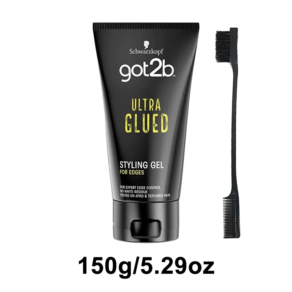 Combo Got2b Glued Spiking Glue Hair Gel Water invisible Resistant Strong Hold for wig adhesives dege control gel for Screaming Hold