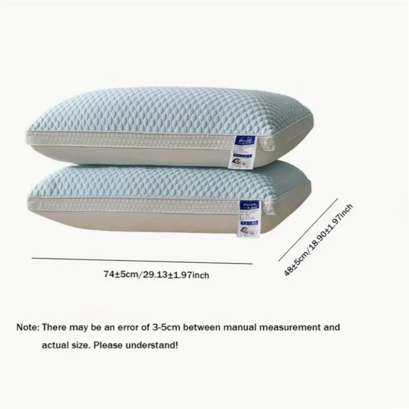 Tofu Pillow 1-Pack, 3D Massage and Dual-Sided Cooling & Support, All-Season Ergonomic Neck Support Cooling Breathable