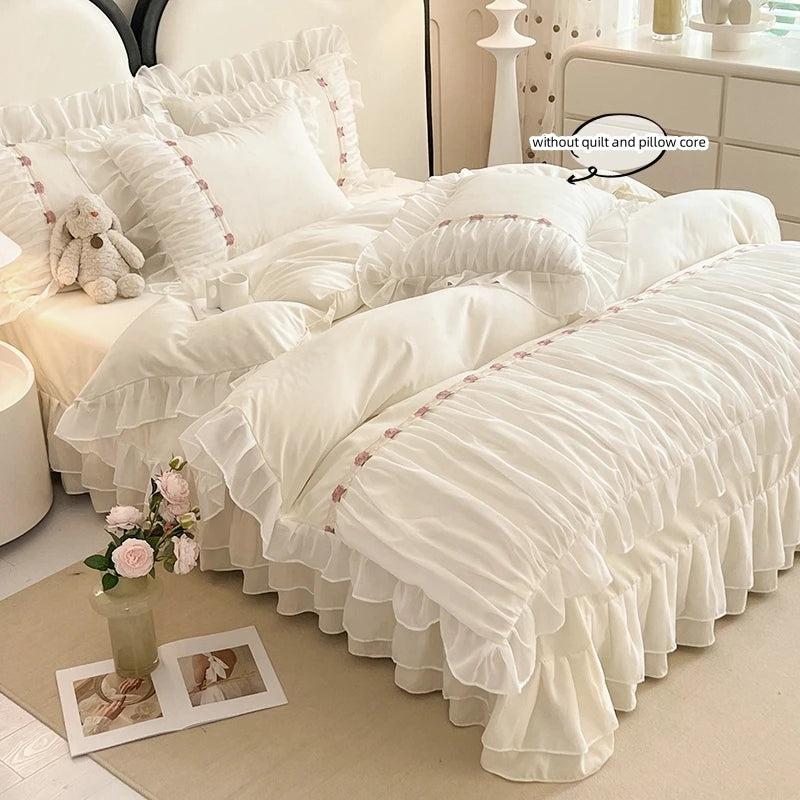 King Size 3 Pieces Bedding Set duvet cover pillow Shams for All Seasons ﻿