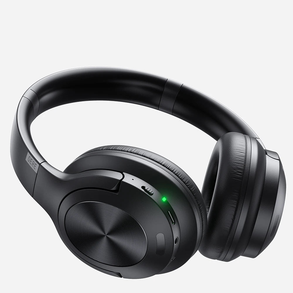 Active Noise Cancellation HiFi Wireless headphones QERE E80 Earphone bluetooth 5.3 ANCHi-Res Audio Over the Ear Headset 70H 40mm Driver2.4G