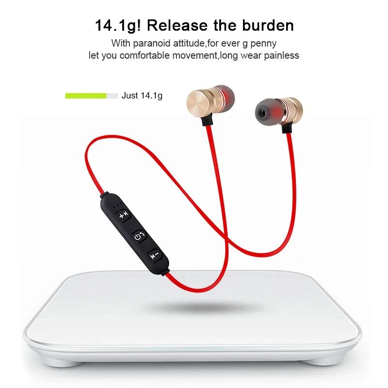 Athletic Earphone1/2/3/4pcs Bluetooth Neckband Magnetic Wireless Earphones Stereo Earbuds Music Headphones With Mic For Xiaomi