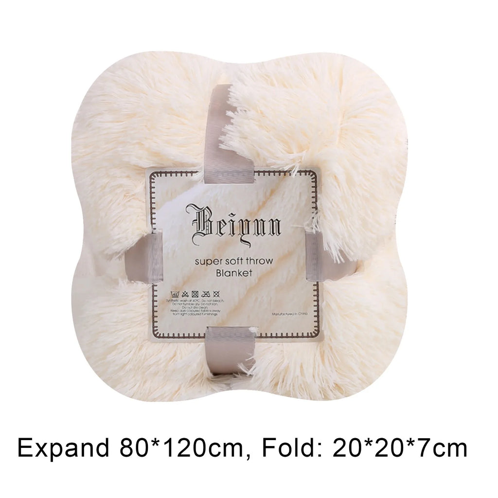 Fuzzy Fur 1PCS Super Soft Faux Elegant Cozy With Fluffy Throw Blanket Bed Sofa Bedspread Long Shaggy Soft Warm Bedding Sheet