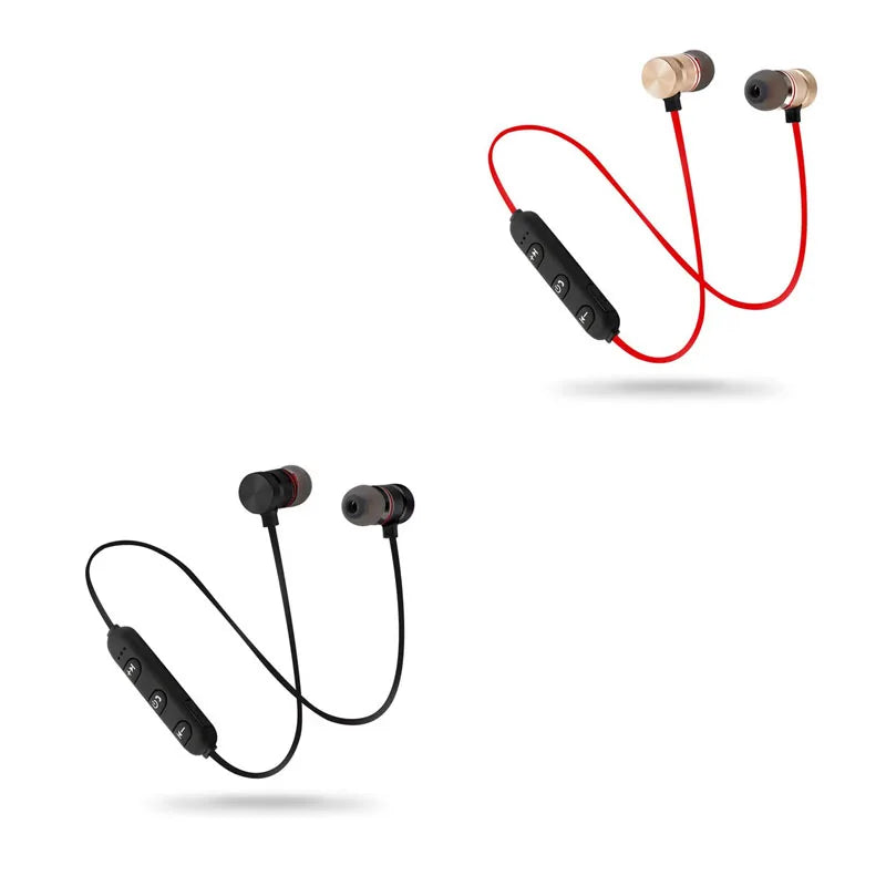 Athletic Earphone1/2/3/4pcs Bluetooth Neckband Magnetic Wireless Earphones Stereo Earbuds Music Headphones With Mic For Xiaomi