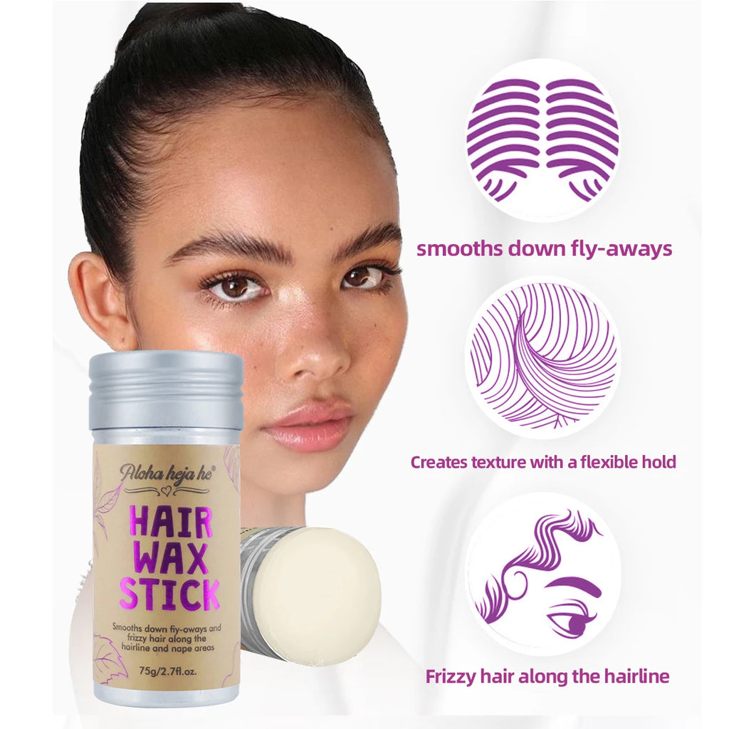 Combo 1/2Pcs Hair Wax Sticks Non-Sticky Slick Back Gel for Toddlers Girls Women Flyaway Control Wig  Natural Hair Styling Accessories