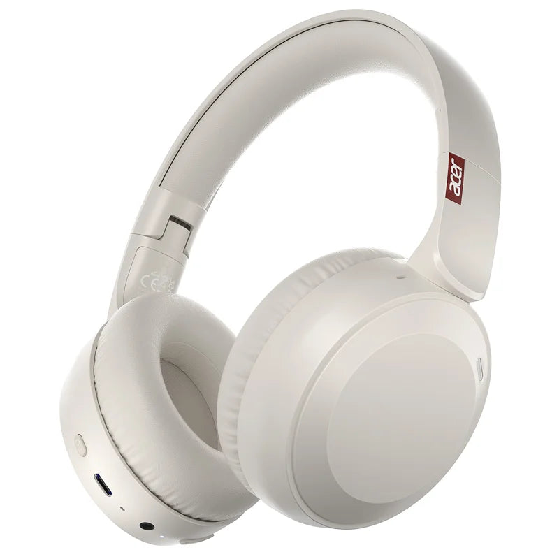 Genuine Acer OHR205 Wireless Bluetooth Headphones Foldable Over-Ear Headphone with 40mm Drivers Multipoint Bluetooth 6.0 for Home,Office