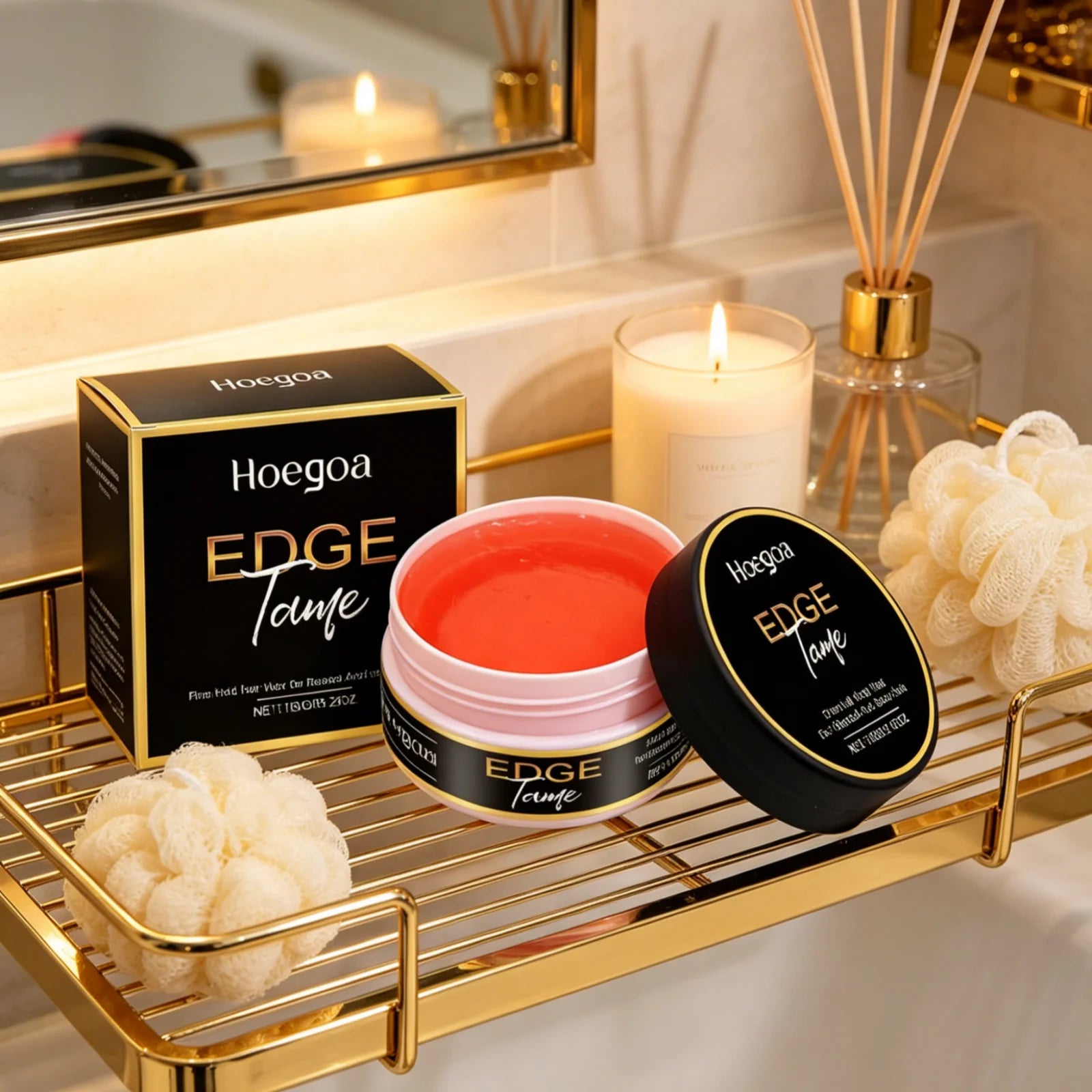 Edge Control  Styling Gel for All Hair Types Firm Hold Smooth Frizz Edge Control Enhance Gloss Fast Shaping Non Sticky Hair Wax 150g