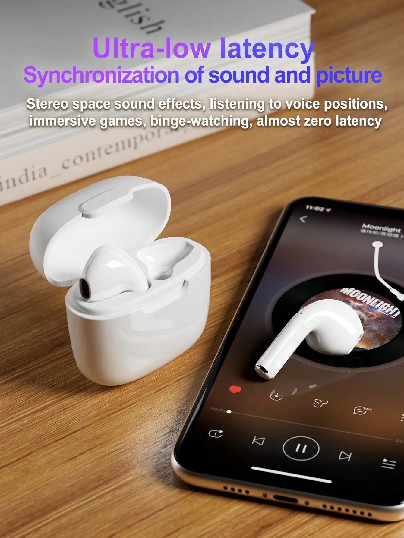 Deep Boost A2Pro TWS 9D HIFI Earphones Bluetooth Music Earphone Suitable Sport Game Headphones Wireless Headset