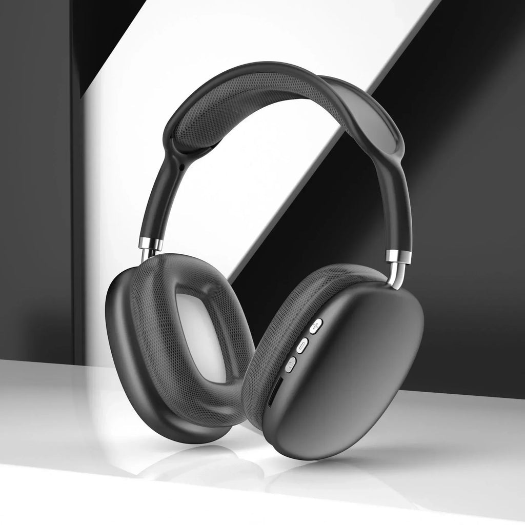 Headphones Bluetooth 5.4 HiFi Sound Deep Bass 2026 P9 Plus Max Wireless ANC Headphones Bluetooth 5.4 Foldable Gaming Headset for Phone PC Tablet