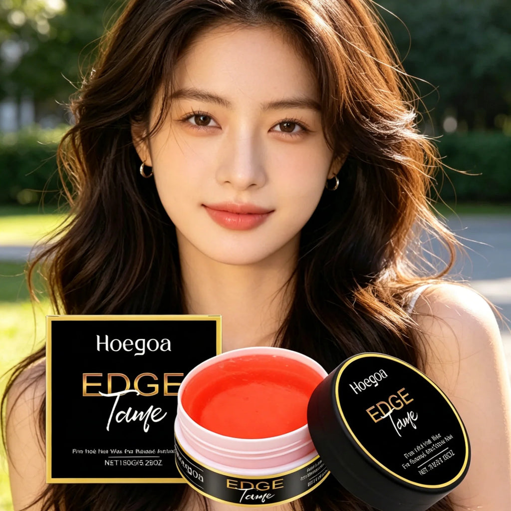 Edge Control  Styling Gel for All Hair Types Firm Hold Smooth Frizz Edge Control Enhance Gloss Fast Shaping Non Sticky Hair Wax 150g